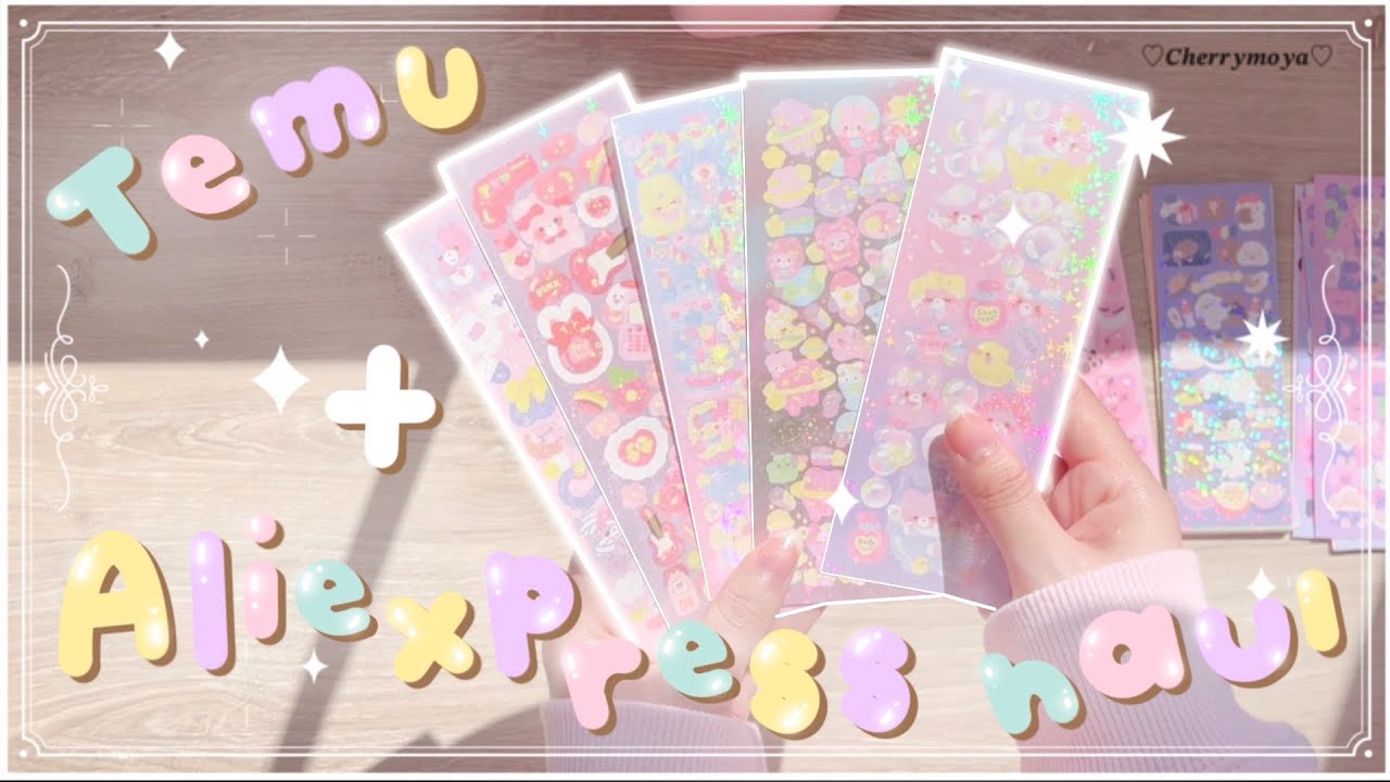 ♡🌸huge stationery haul🌸♡ 150+ Korean sticker sheets, gummy bear erasers, sticker roll