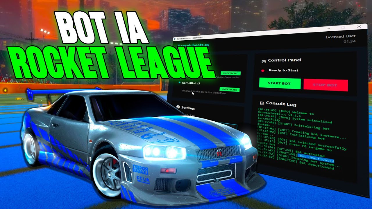 TUTORIAL: MELHOR BOT IA (CHEAT) PARA ROCKET LEAGUE! #rocketleague