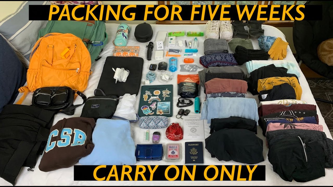 Packing For FIVE WEEKS In Europe ~ CARRY ON ONLY!