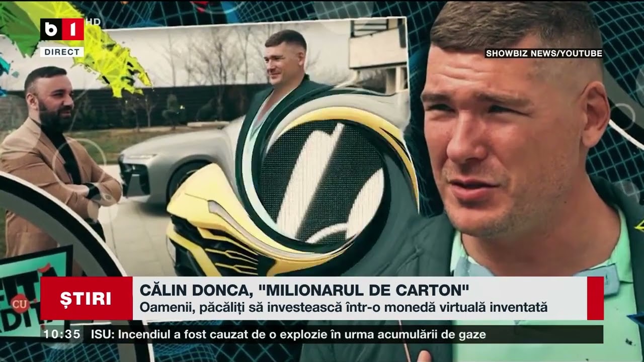 CĂLIN DONCA, ”MILIONARUL DE CARTON”. Știri B1TV_ 25 sept. 2023