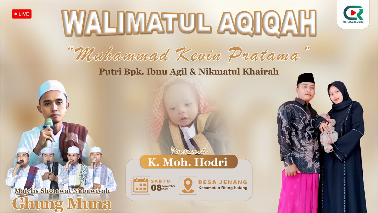 🔴LIVE WALIMATUL AQIQAH 