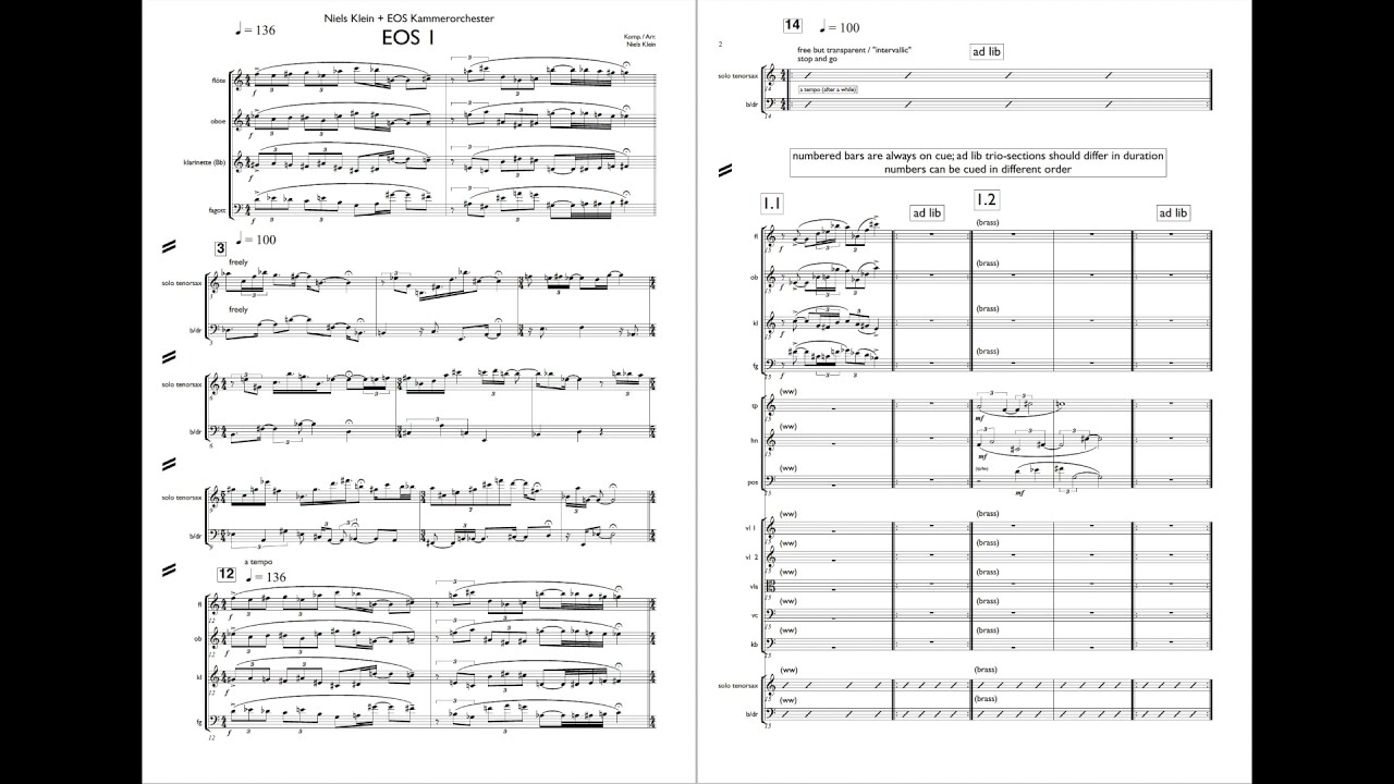 Composers Talk #1 - Niels Klein Trio & EOS Kammerorchester 
