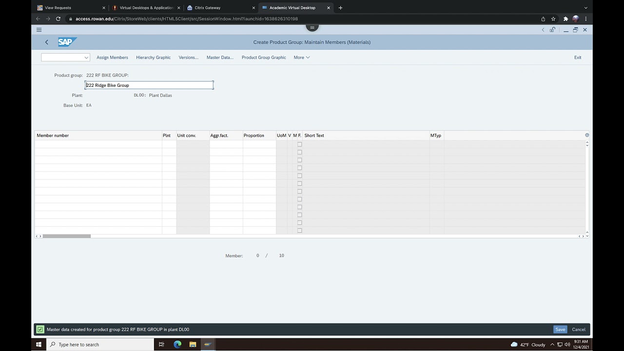 SAP Tutorial LAB 3 02 How to Create a Product Group?