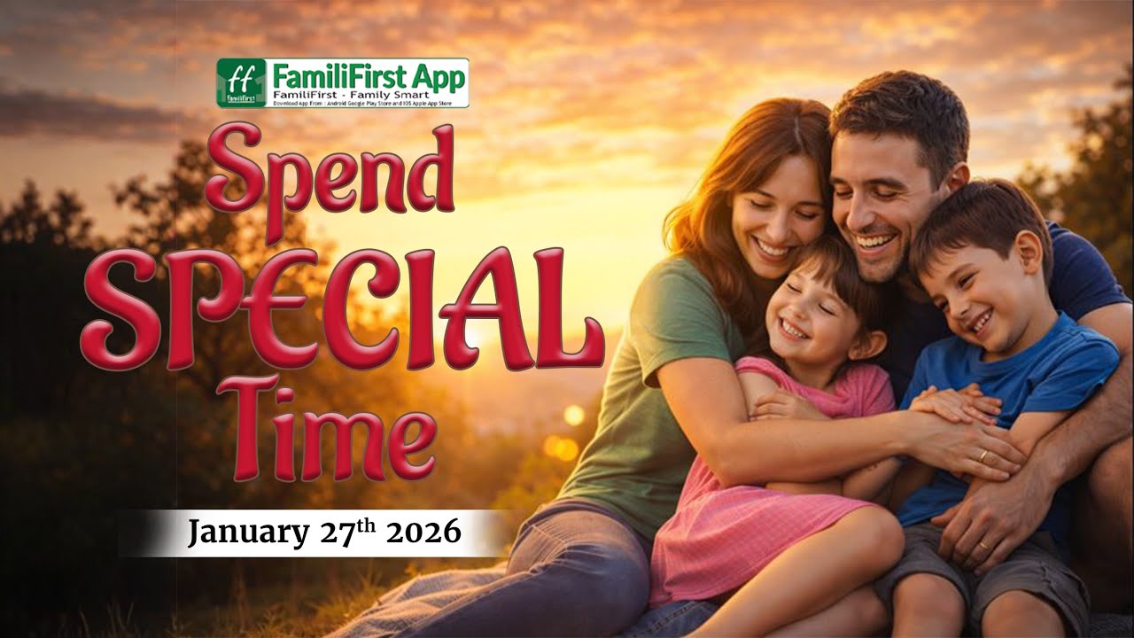 Family Life Skills Calendar - January 27th, 2026 - Spend Special Time