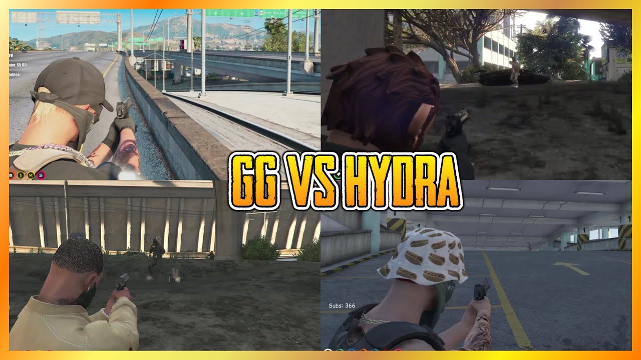 GG против HYDRA в Паркаде (Много точек зрения) | NoPixel GTA RP
