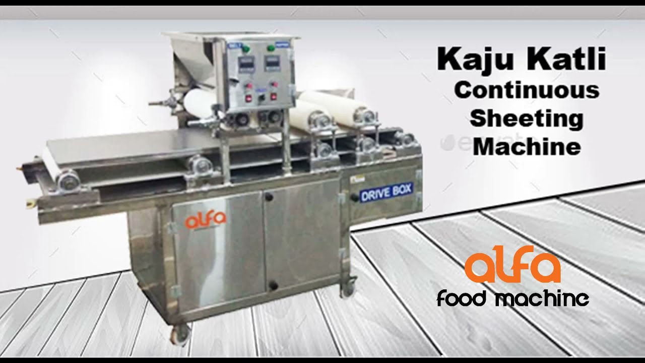Continuous Kaju Katli Sheeting Machine