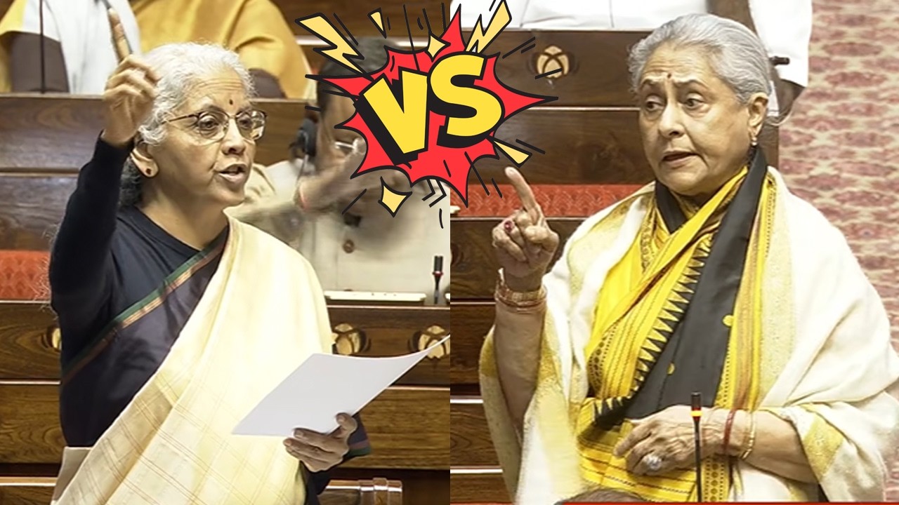 Talk War Between Jaya Bachchan and Nirmala Sitharaman in Rajya Sabha 2026 | Union Budget 2026 Debate