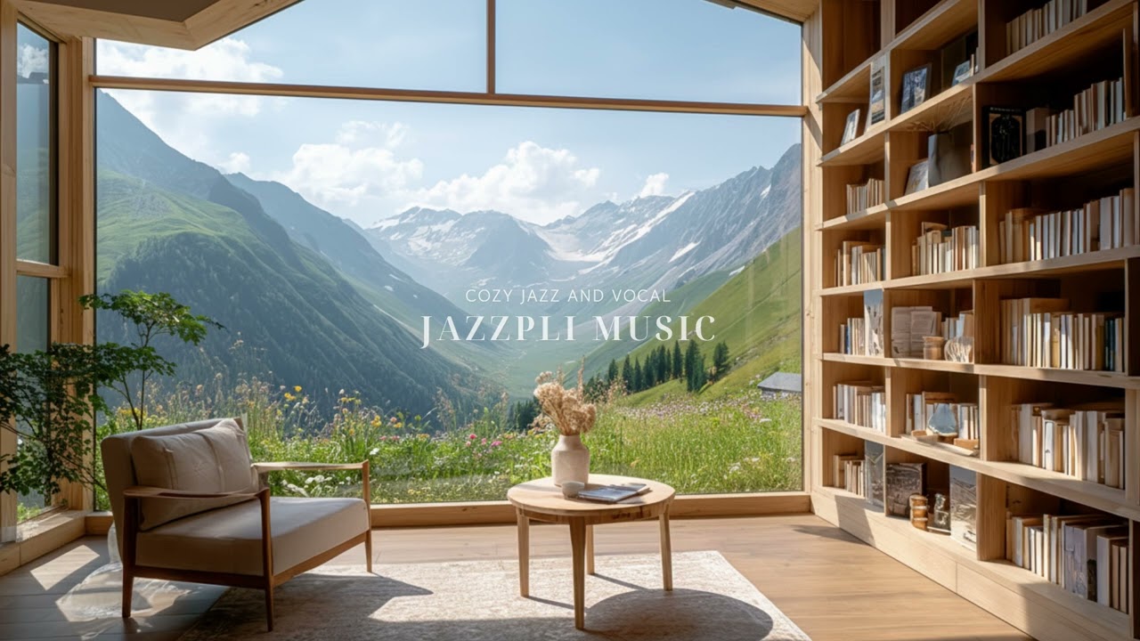 [Playlist] 알프스 초원, 햇살 가득한 북카페 | Cozy Jazz for Reading