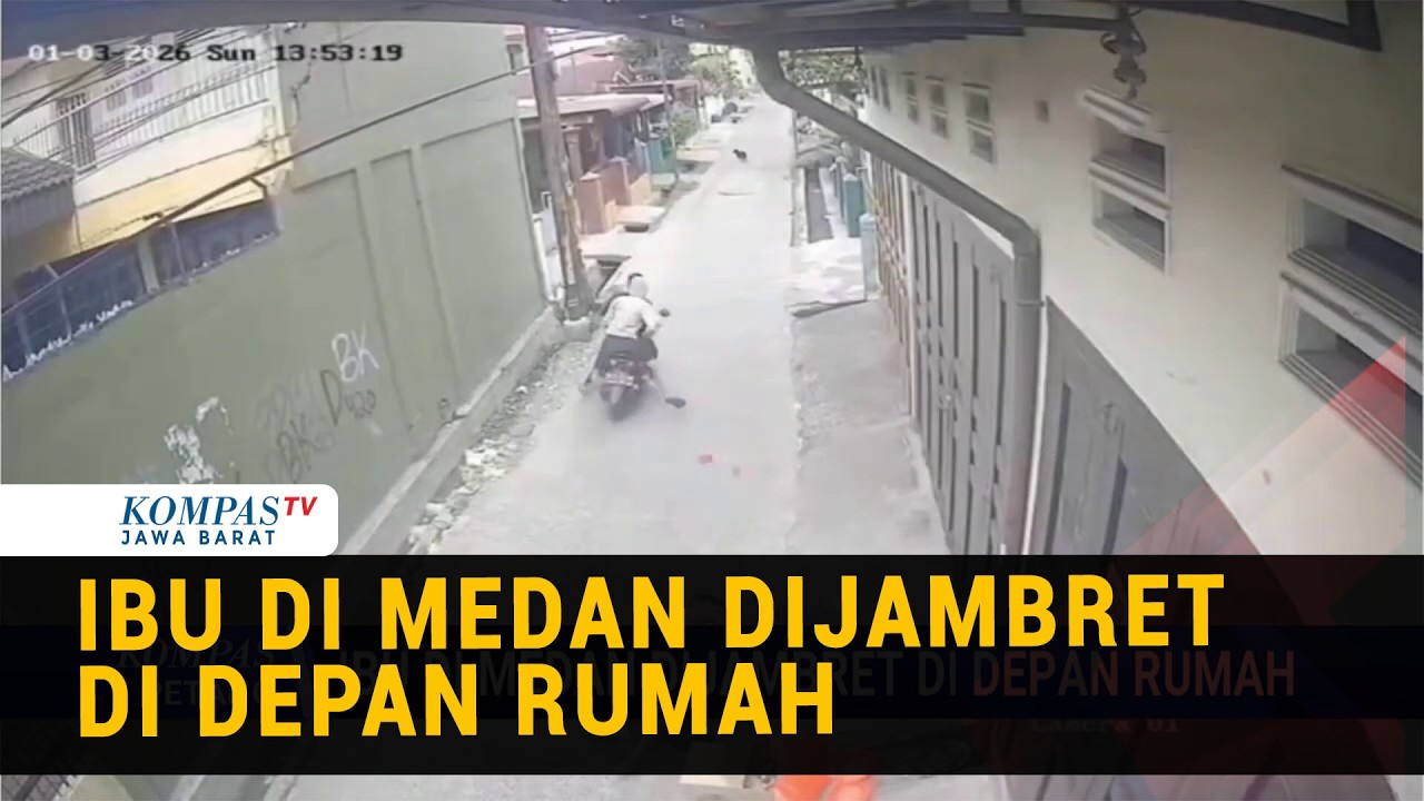 CCTV Penjambretan di Medan, Korban Seorang Ibu Jatuh dan Terseret