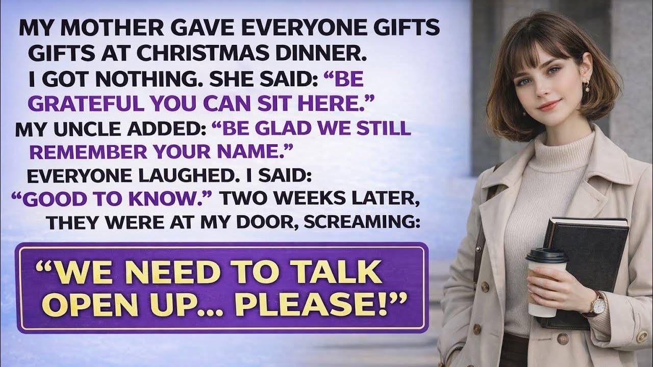 She Gave Everyone Christmas Gifts… Except Me. What Happened Next Shocked Them All!