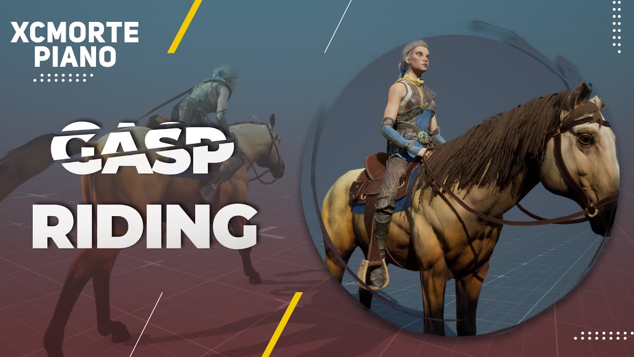 UE5.5 - Riding Realistic Horse with Game Animation Sample