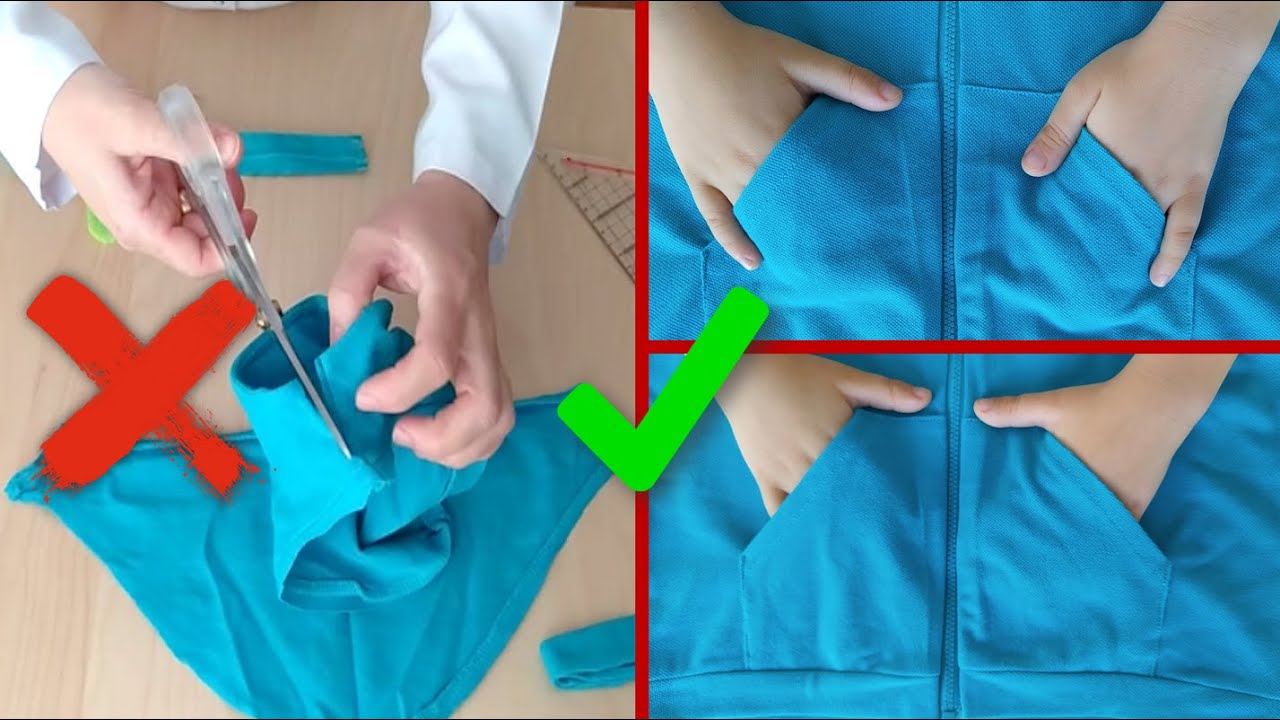 DIY, HOW TO SEW A KANGAROO POCKET? | HOW DO YOU SEW A SWEATSHIRT POCKET? | EASY SWEATSHIRT POCKET?
