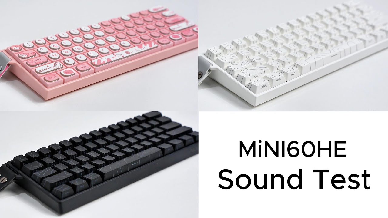 AULA MINI 60 HE Sound Test.Compact tri-mode magnrtic switches #fyp #keyboard
