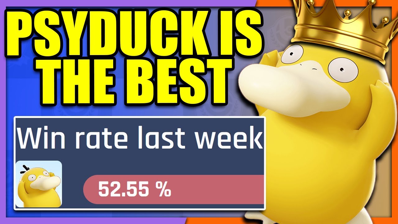 King of Ranked PSYDUCK is the new Highest Win Rate Pokemon | Pokemon Unite