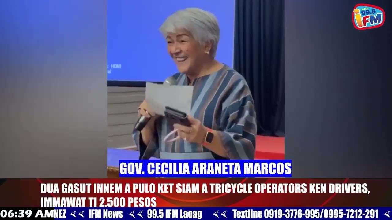 IFM NEWS- DUWA GASUT KEN INNEM A PULO KET  SIAM A TRICYCLE OPERATORS KEN DRIVERS, IMMAWAT TI 2,500 P