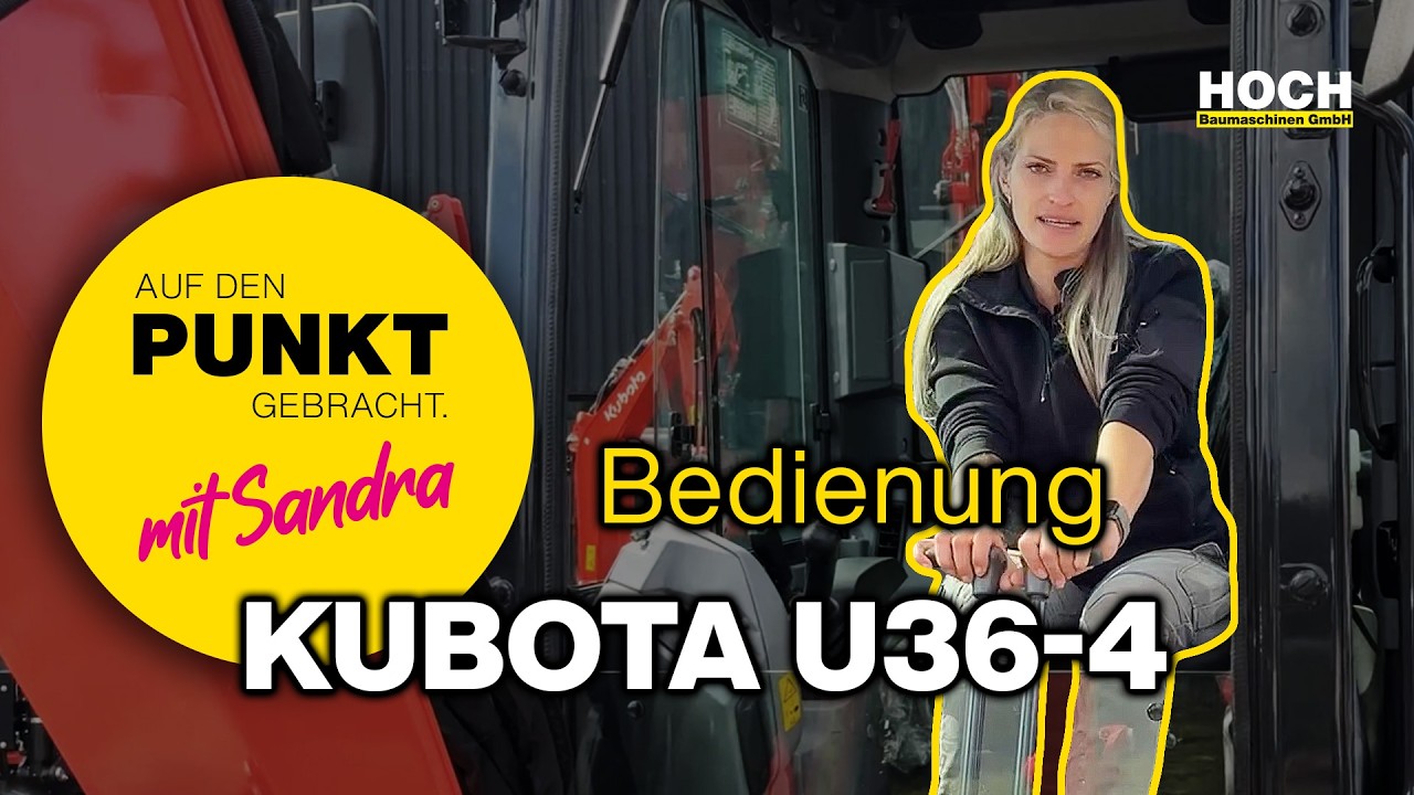 Kubota U36-4 - Bedienung