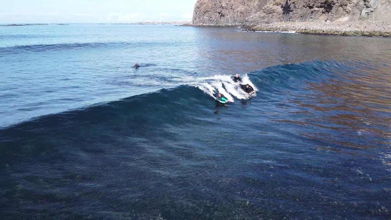🔝 BODYBOARDING IN TENERIFE MAVIC MINI 💚✈🌊🏄‍♂️| RECORDING AND FLYING