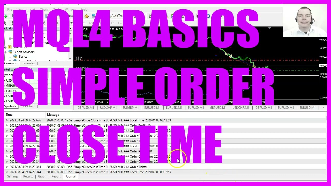 MQL4 TUTORIAL BASICS - 124 SIMPLE ORDER CLOSE TIME
