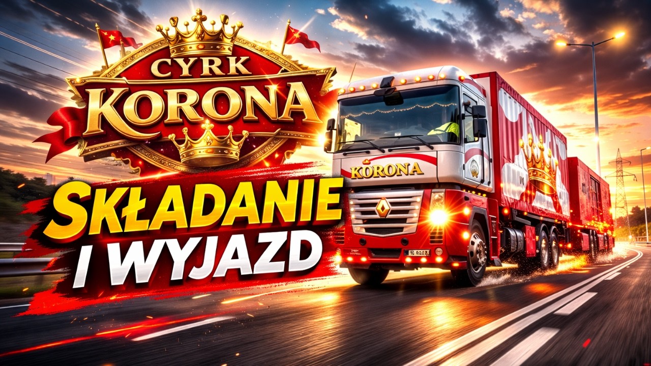 Cyrk Korona 2025 - Składanie namiotu i wyjazd z placu