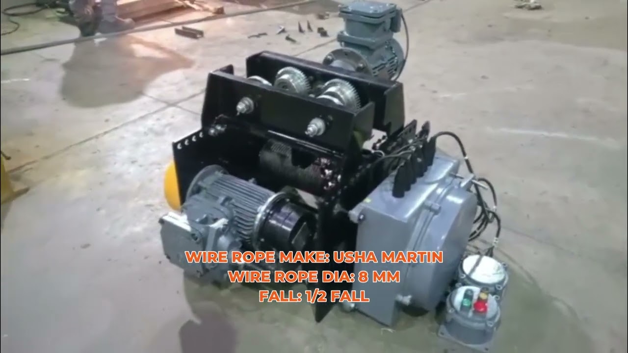 1 Ton FLP Wire Rope Hoist | Semi FLP | 6 Meter Lift | BBL Motor | Flame Proof Hoist