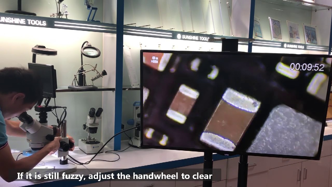 Teach you how to quickly adjust the microscope #SUNSHINE SZM4514-B1-1600S