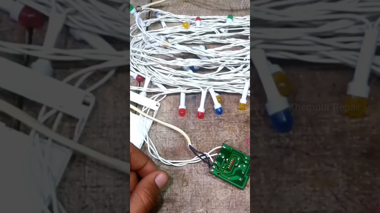 how to repair Diwali LED lights | led jhalar repairing | rice light connection