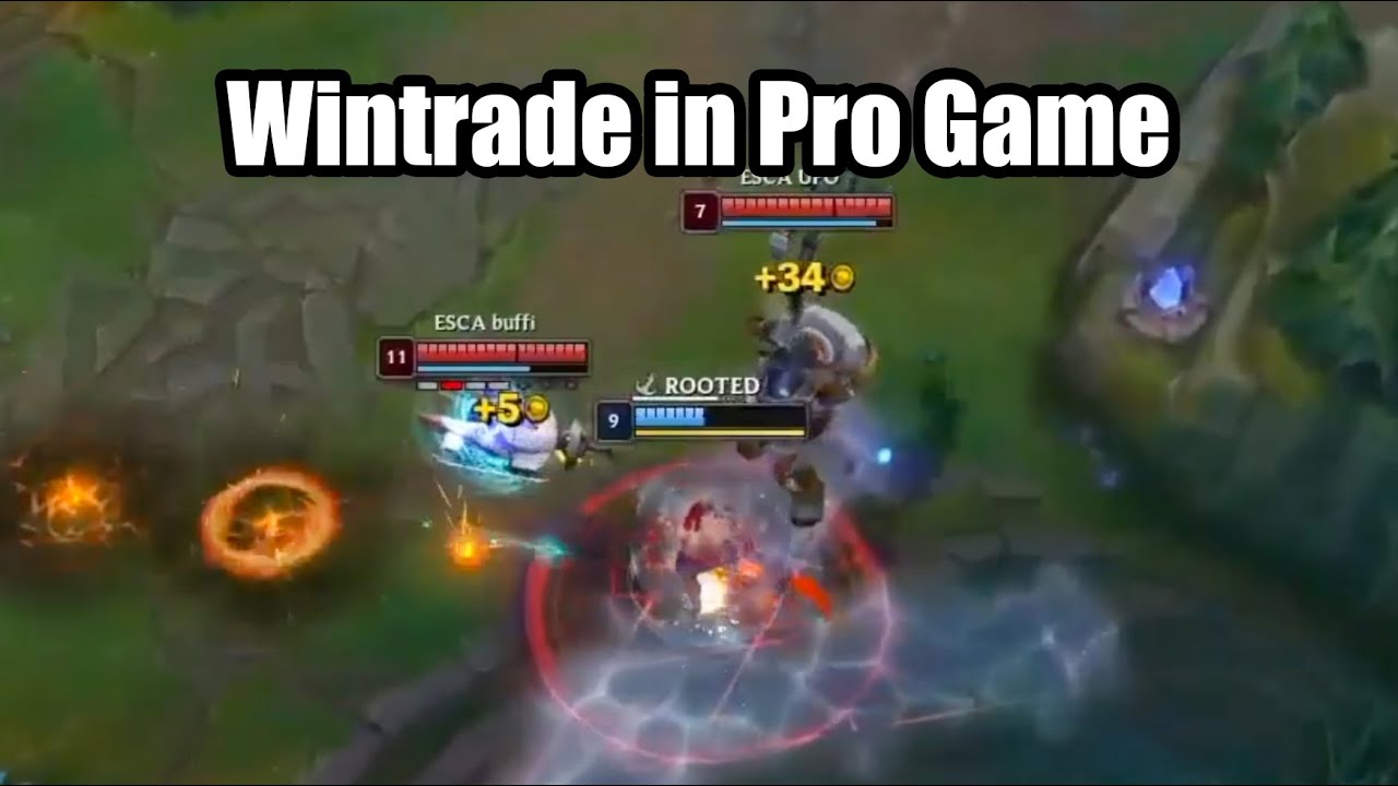 Did we really just Witness Wintrading in a Professional League Match?