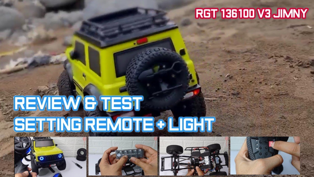 Review + Test + Setting Remote + Light RGT JIMNY 136100 V3