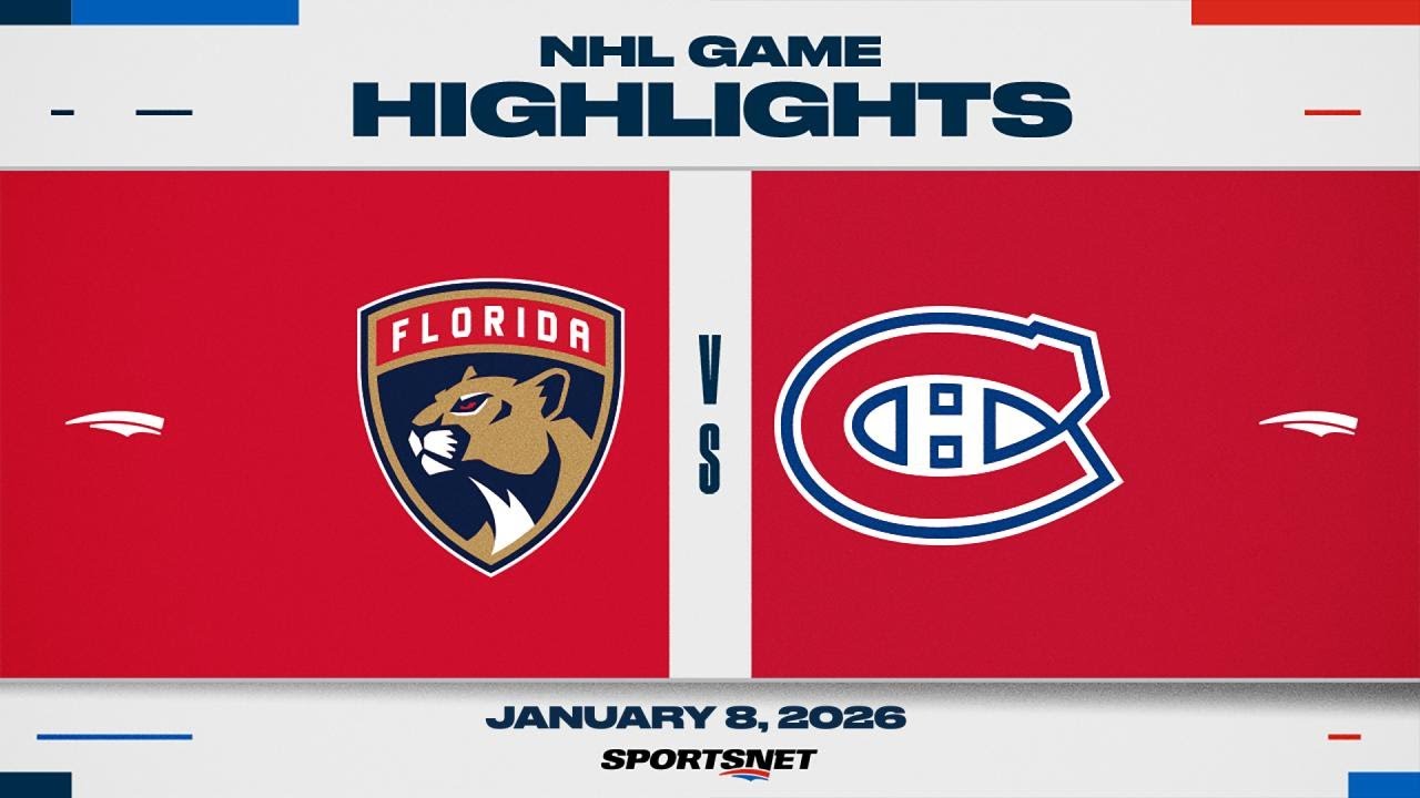 NHL Highlights | Panthers vs. Canadiens - January 8, 2026