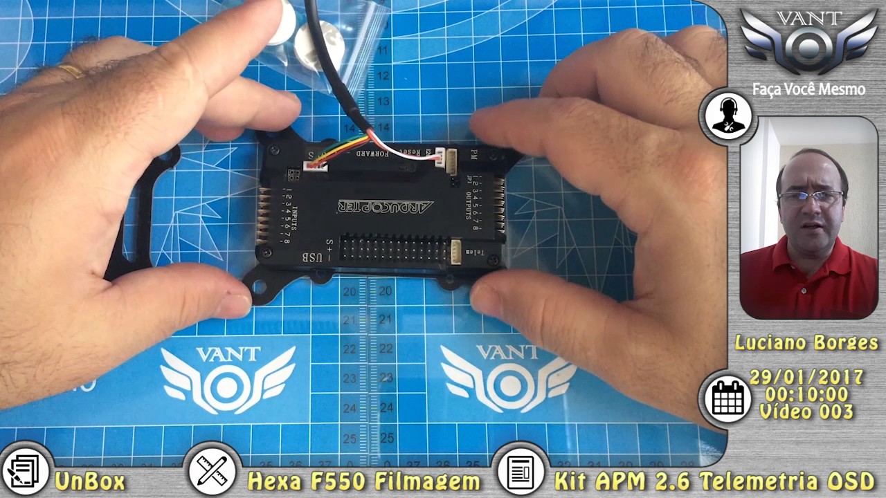 Kit APM 2.6 com Telemetria e Mini OSD