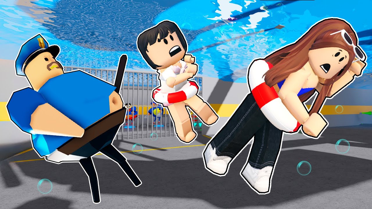MI BEBÉ ESCAPA de la PRISIÓN de BARRY BAJO EL AGUA en ROBLOX