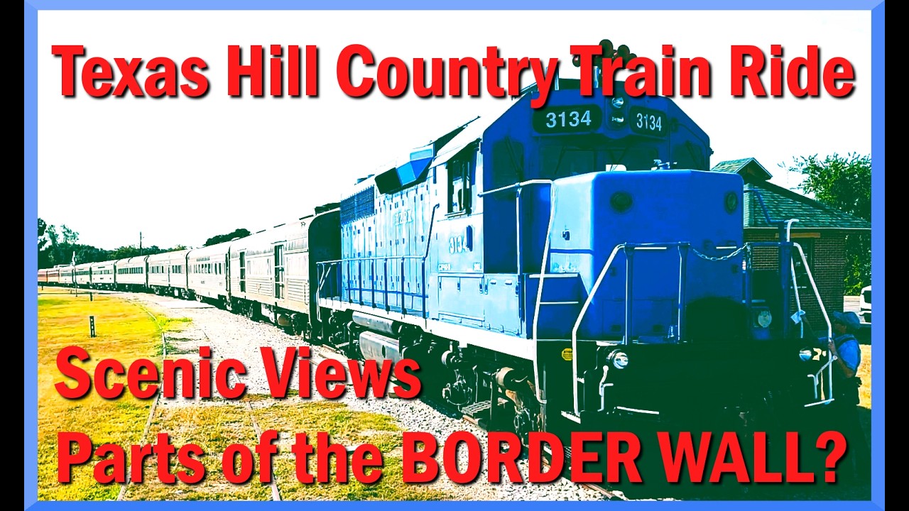 Austin Steam Train Ride on the Hill Country Flyer / Daytrip to Burnet, TX #steamtrain #borderwall
