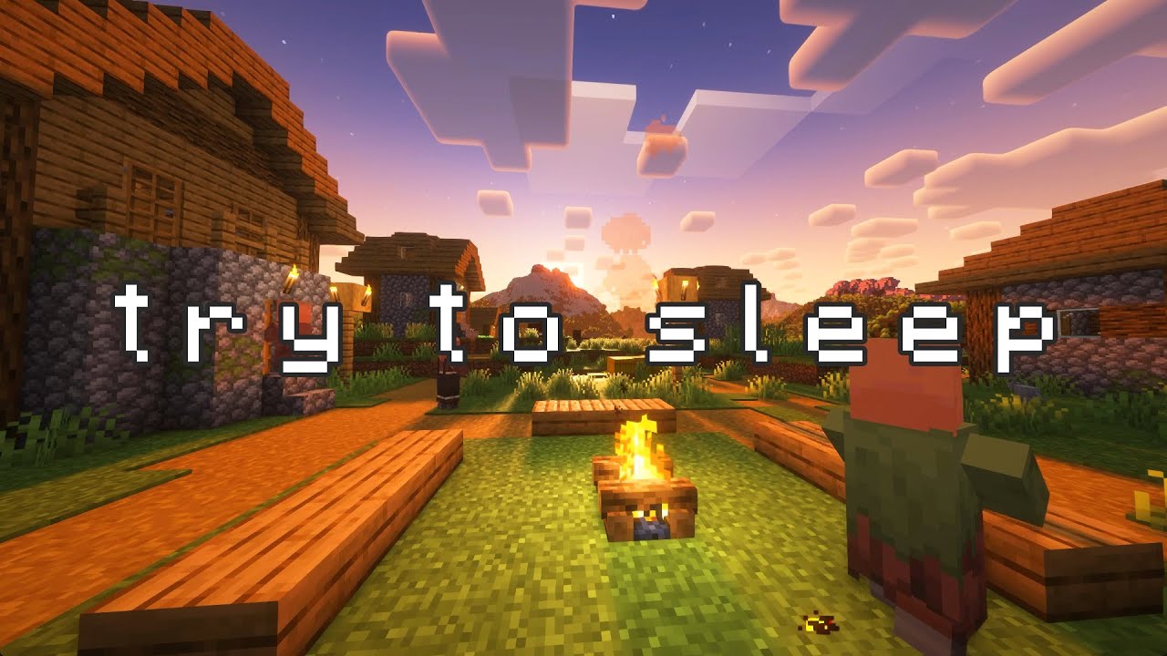 no more thinking tonight... (minecraft music w/ fire)