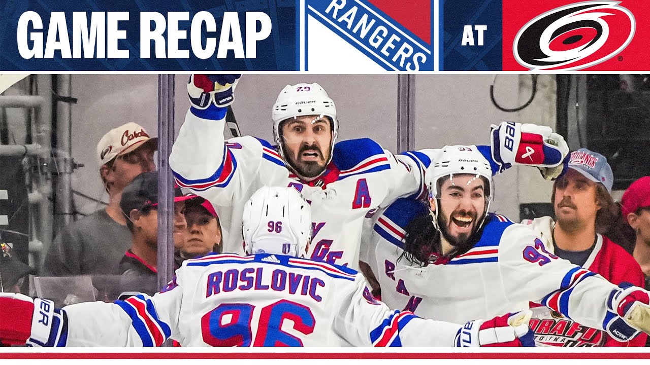 GAME HIGHLIGHTS | R2 G6: New York Rangers at Carolina Hurricanes (5/16/24)
