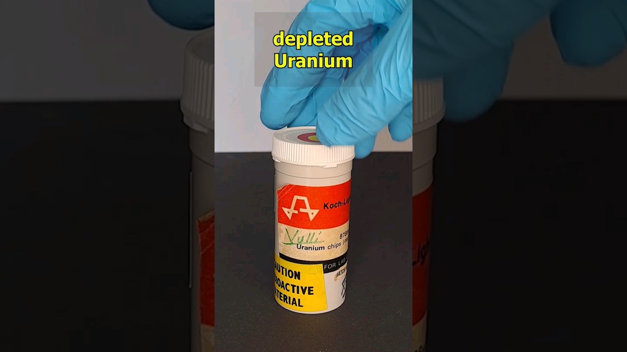 depleted Uranium is still suitable for uranium chemistry. #radioactivity #uranium #nuclear