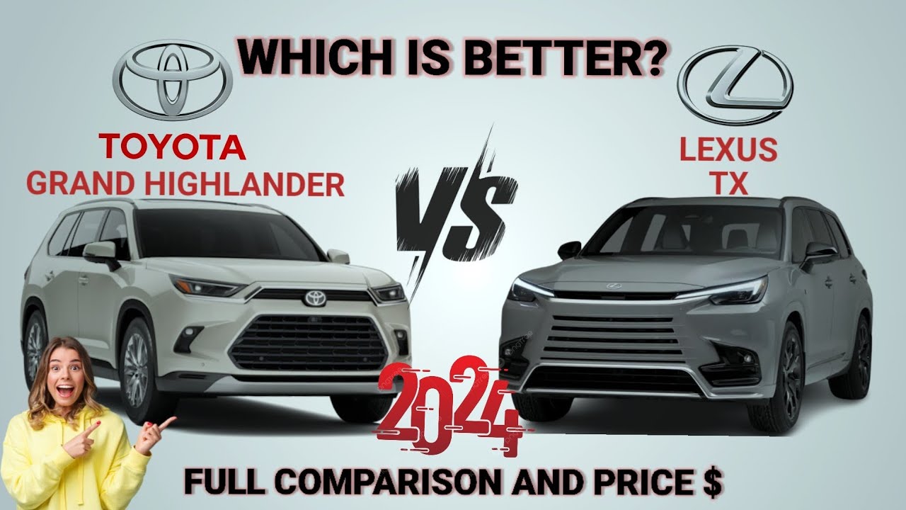 2024 Toyota Grand Highlander vs 2024 Lexus TX