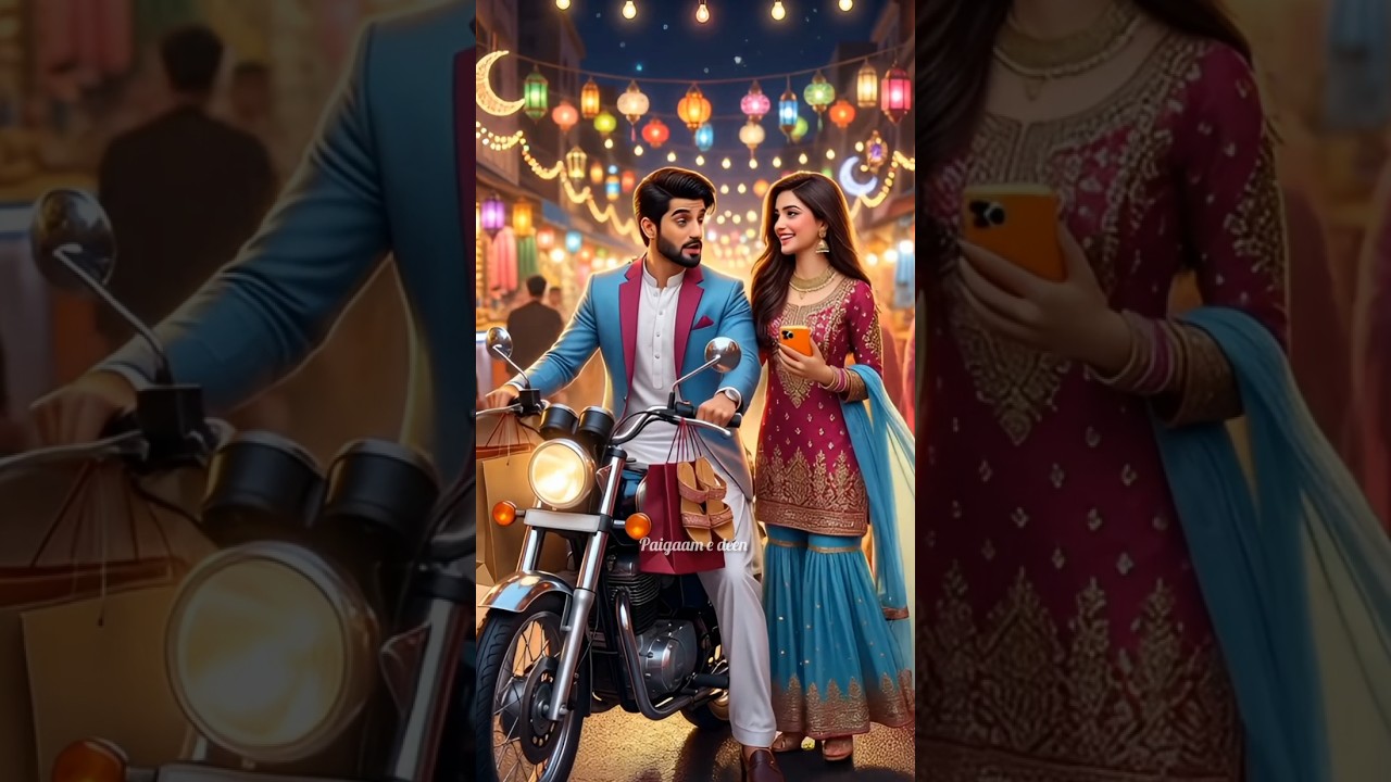 &ldquo;Eid Shopping Love Story 💕 | Faizan & Afreen Ki Pyari Kahani | Romantic Village Eid Night Story&rdquo;#yt