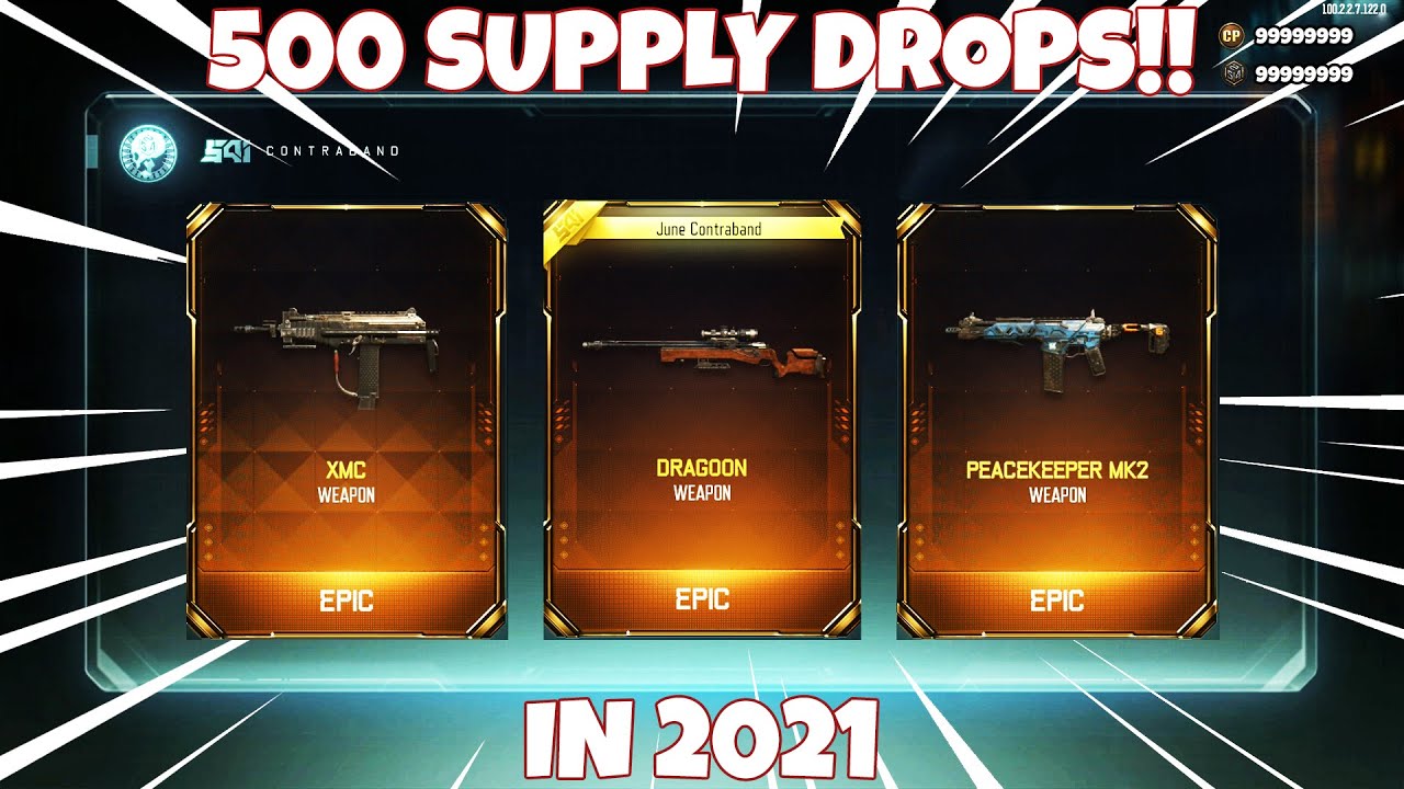 I OPENED OVER 500 SUPPLY DROPS ON BLACK OPS 3 IN 2021..