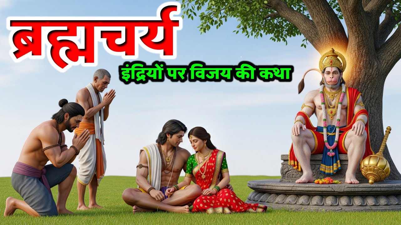 हनुमान जी ने बताया ब्रह्मचर्य का पालन कैसे करे ? | इंद्रियों पर विजय की कथा #hanumanji 