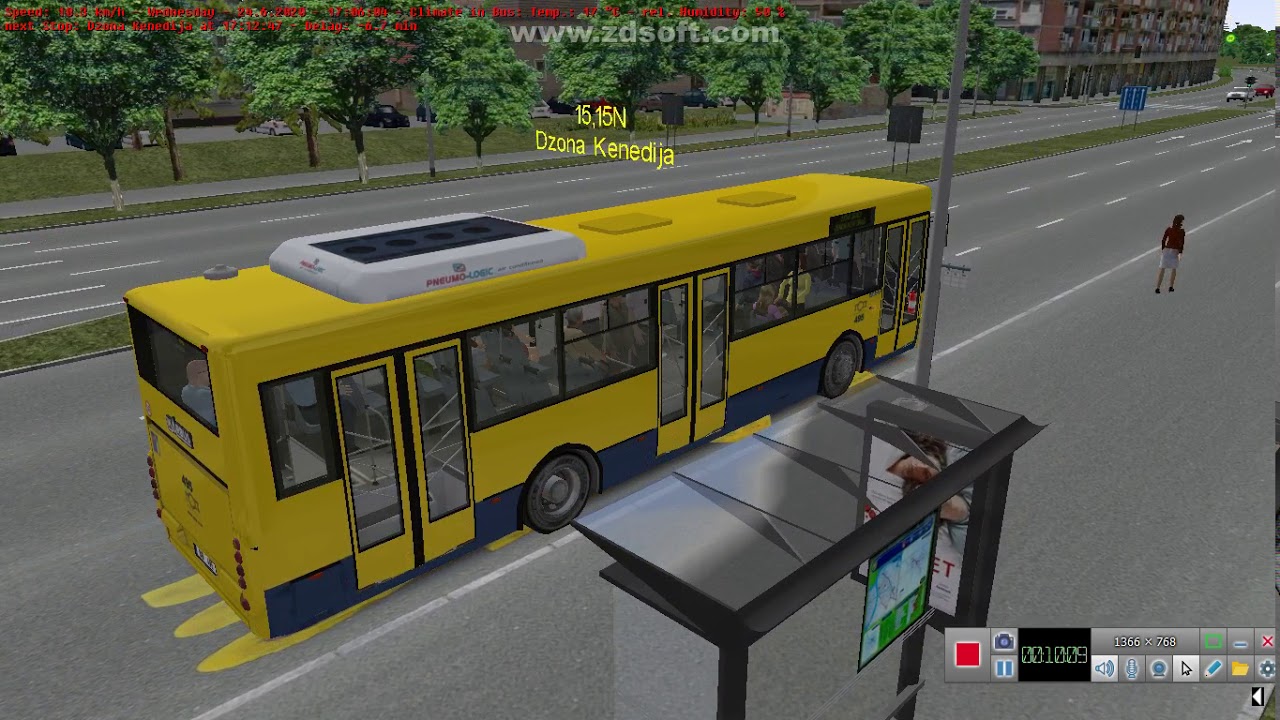 Omsi 2 Belgrade Line 15 From Zeleni Venac To Zemun/Novi Grad/ With Ikarbus IK 103