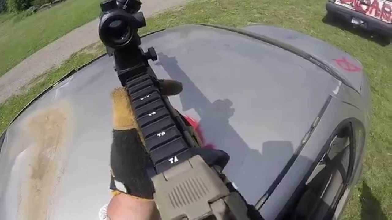 Ahlman's Delta 2015 Day 1: Video 8 of 11-Rifle Shooting Over Cars