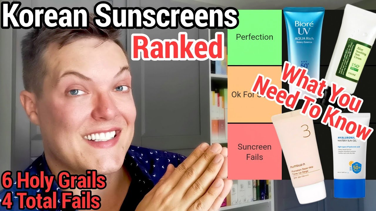 Ranking BESTSELLING KOREAN SUNSCREENS - 6 Holy Grails ⭐ / 4 Total Fails ❌