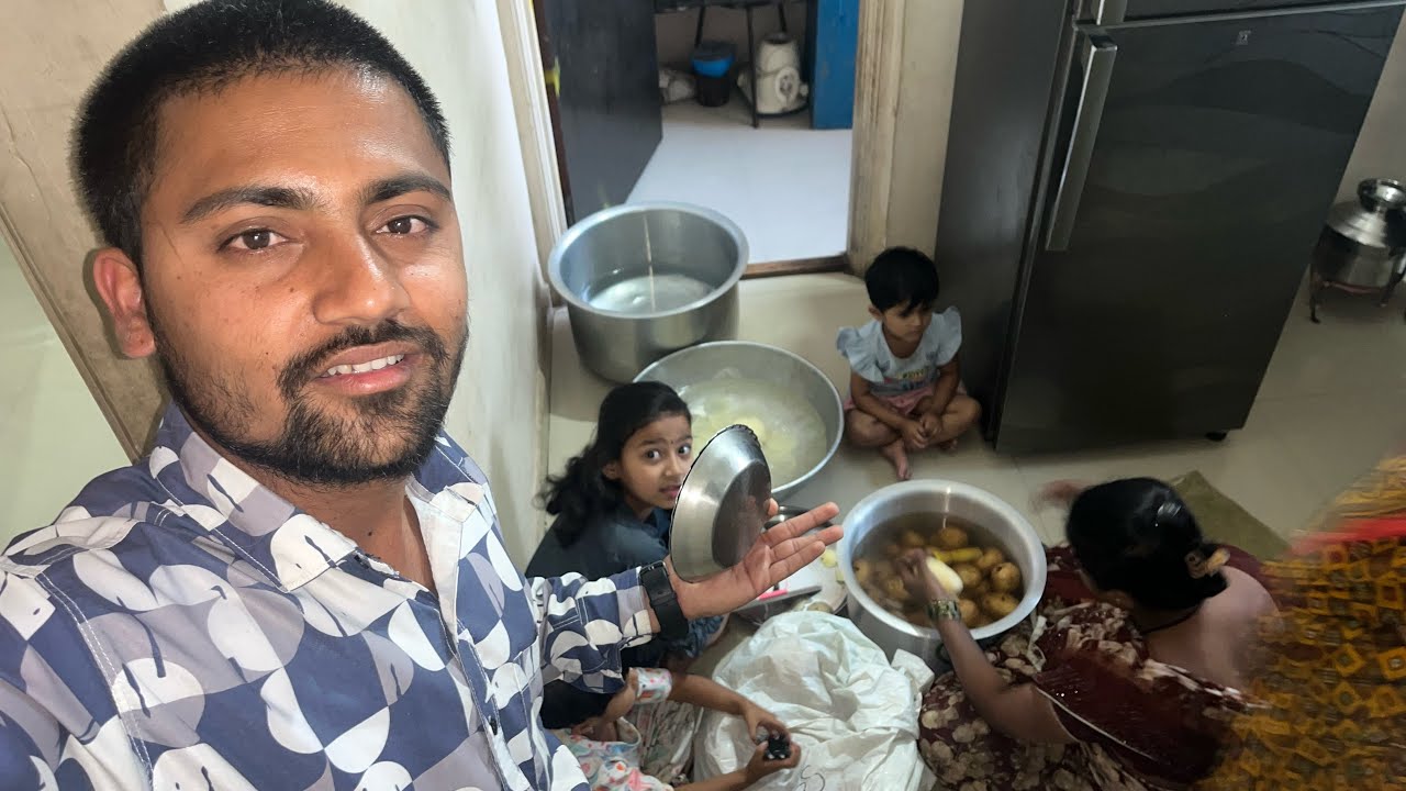 🤩😋🥔मामी ते आज वेफर बनवत आहे बघा 🥔😋🤩