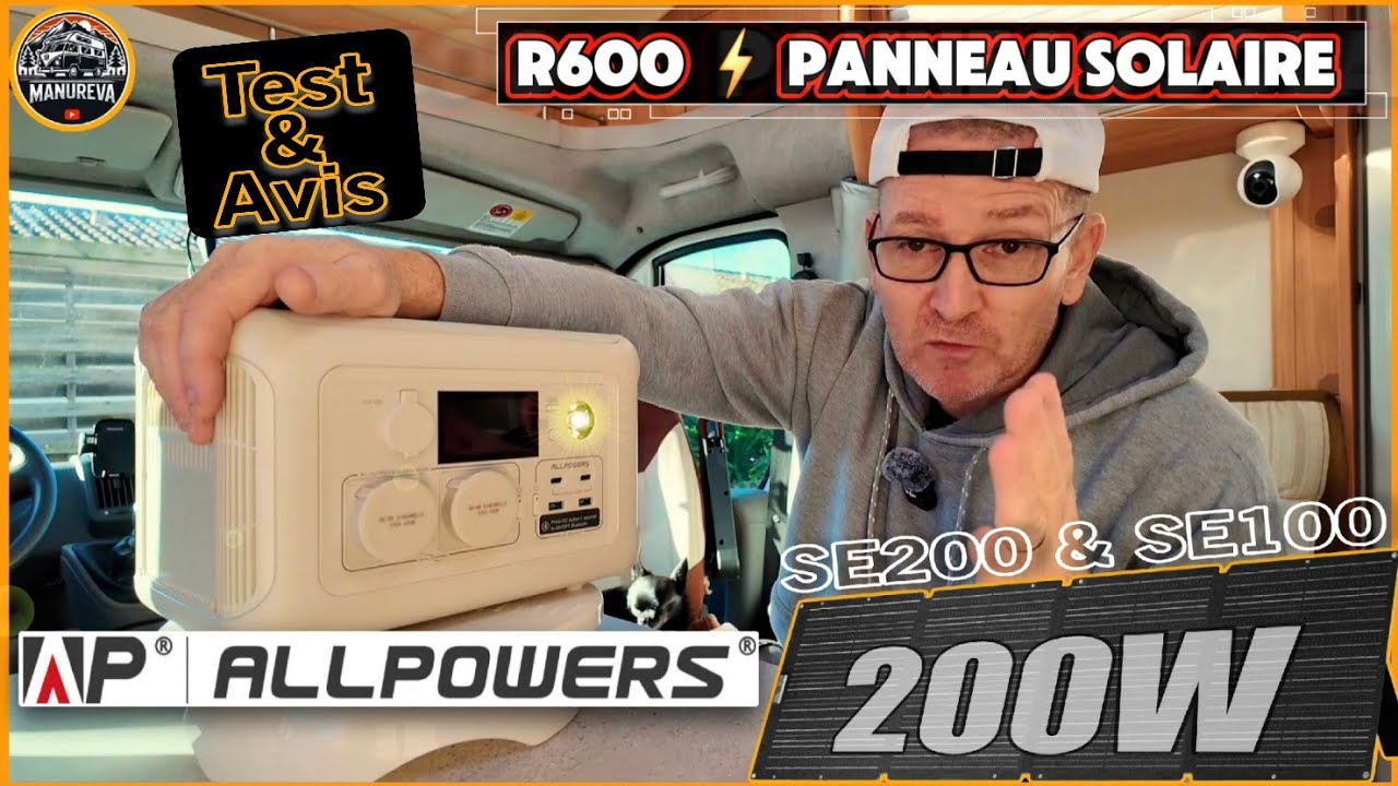 PARFAITE POUR VOYAGER LÉGER !⚡️R600 ALLPOWERS + SOLAIRE 