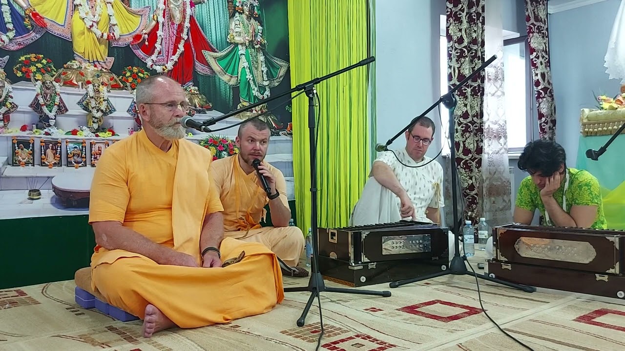 Бхакти Бринга Говинда Махарадж.   Киртан и лекция. Нур-Султан  30.07.2022