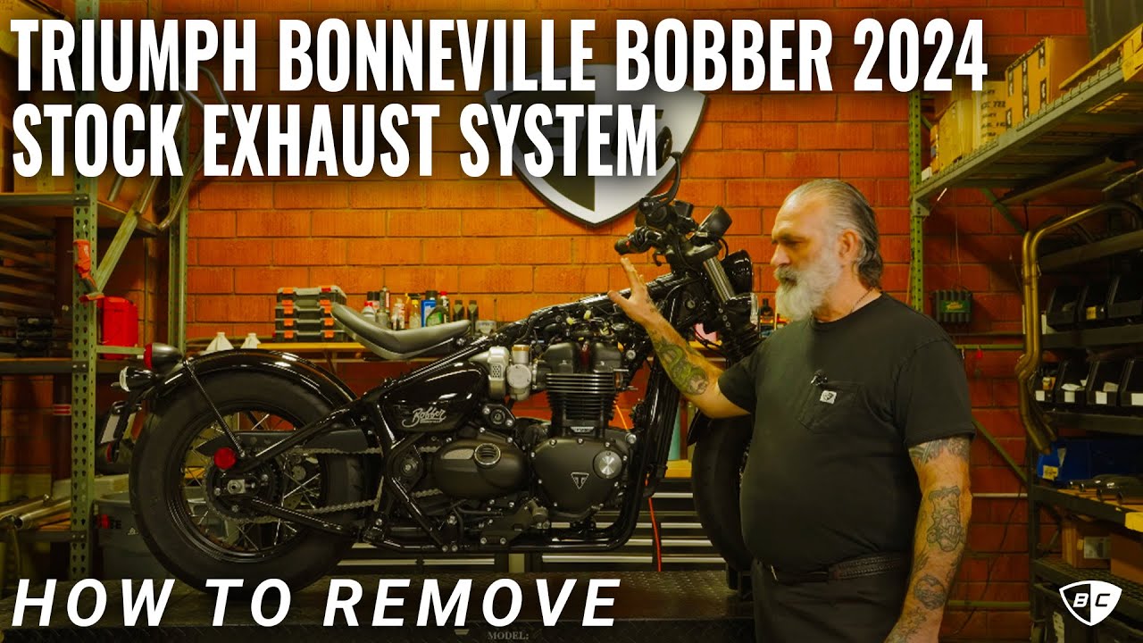 How to Remove Stock Exhaust System on Triumph Bonneville Bobber 2024