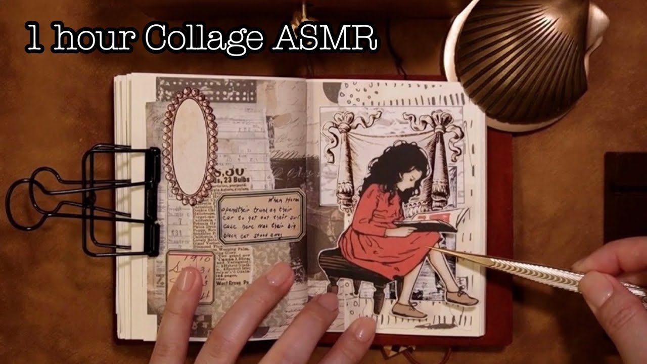 다꾸 ASMR | 빈티지 다이어리 꾸미기 1h 모음집 | Immersive Journaling & Collage