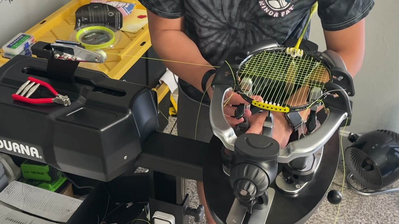 ASMR Badminton Stringing - YONEX NANOFLARE 1000Z @ 32lbs W/ Exbolt 63