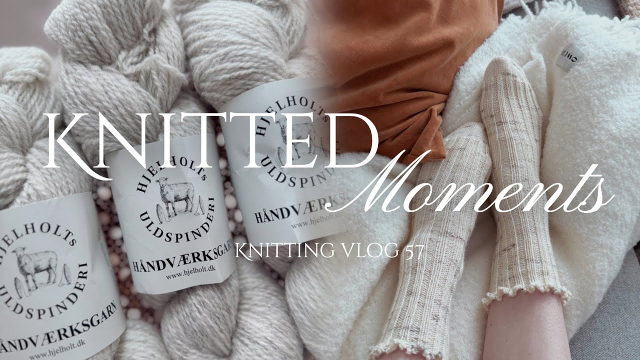 Knitting Vlog: Tulip Loop Sweater, Cardigan no. 11, włóczki od HJELHOLTS ULDSPINDERI