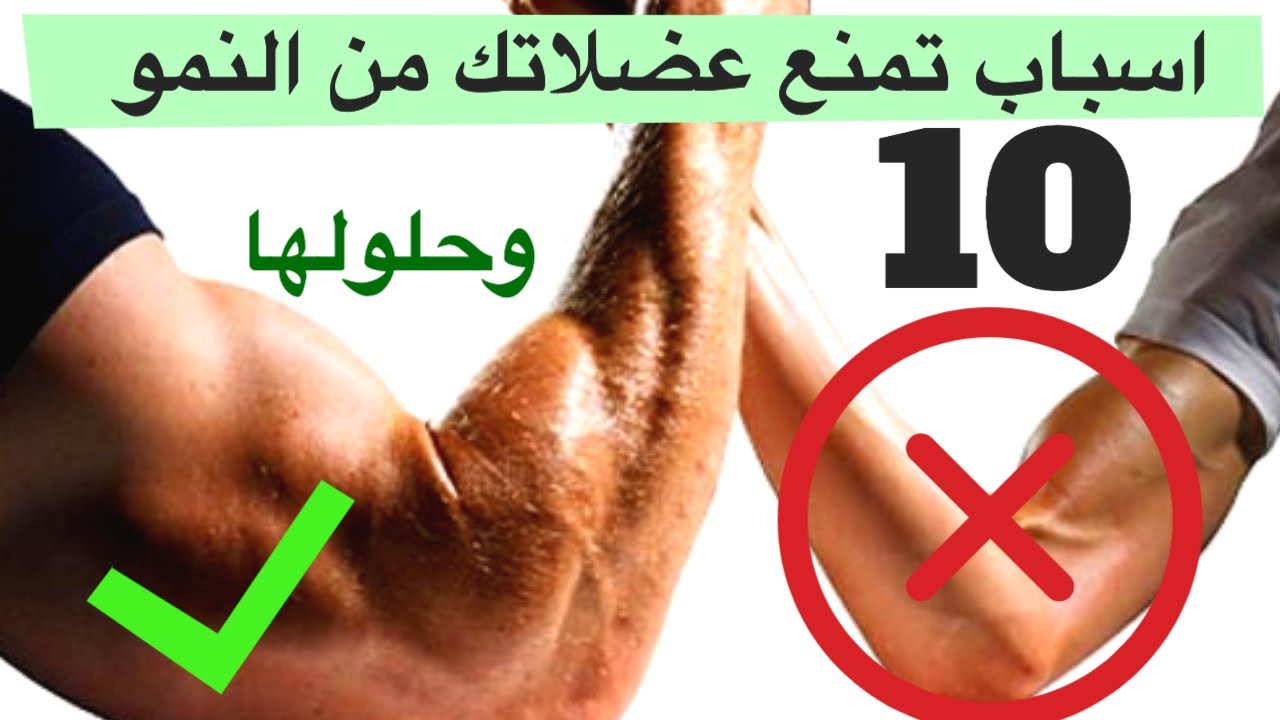 ١٠ اسباب تمنع عضلاتك من التطور